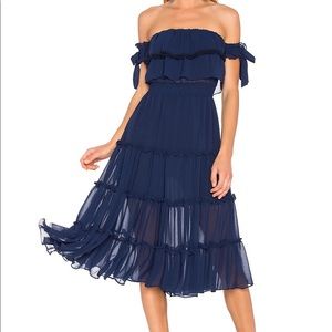 Misa Los Angeles Michaela Dress Navy
